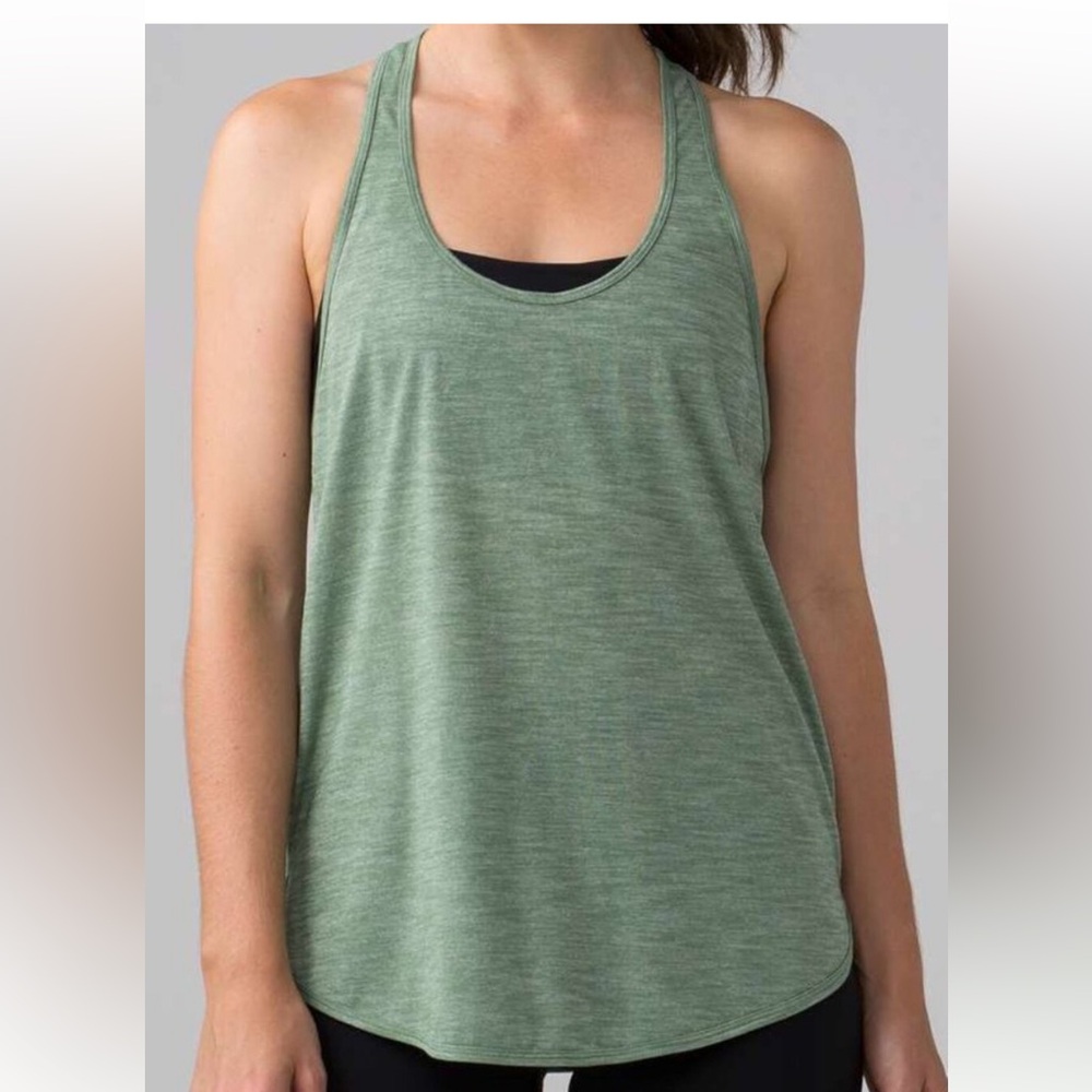 lululemon athletica Heathered Sage Green 105 Singlet tank size 4